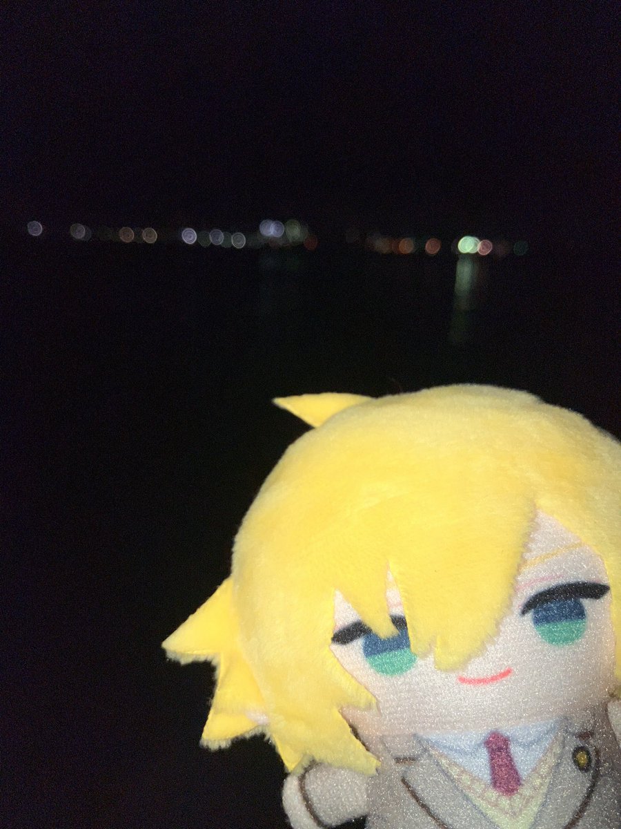 コウ、夜釣りにきたよ