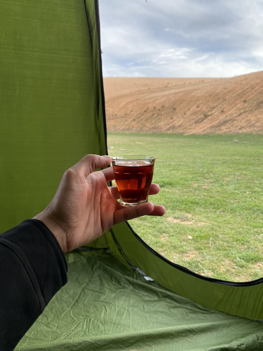 شاي وطبيعة خلابة 🌱