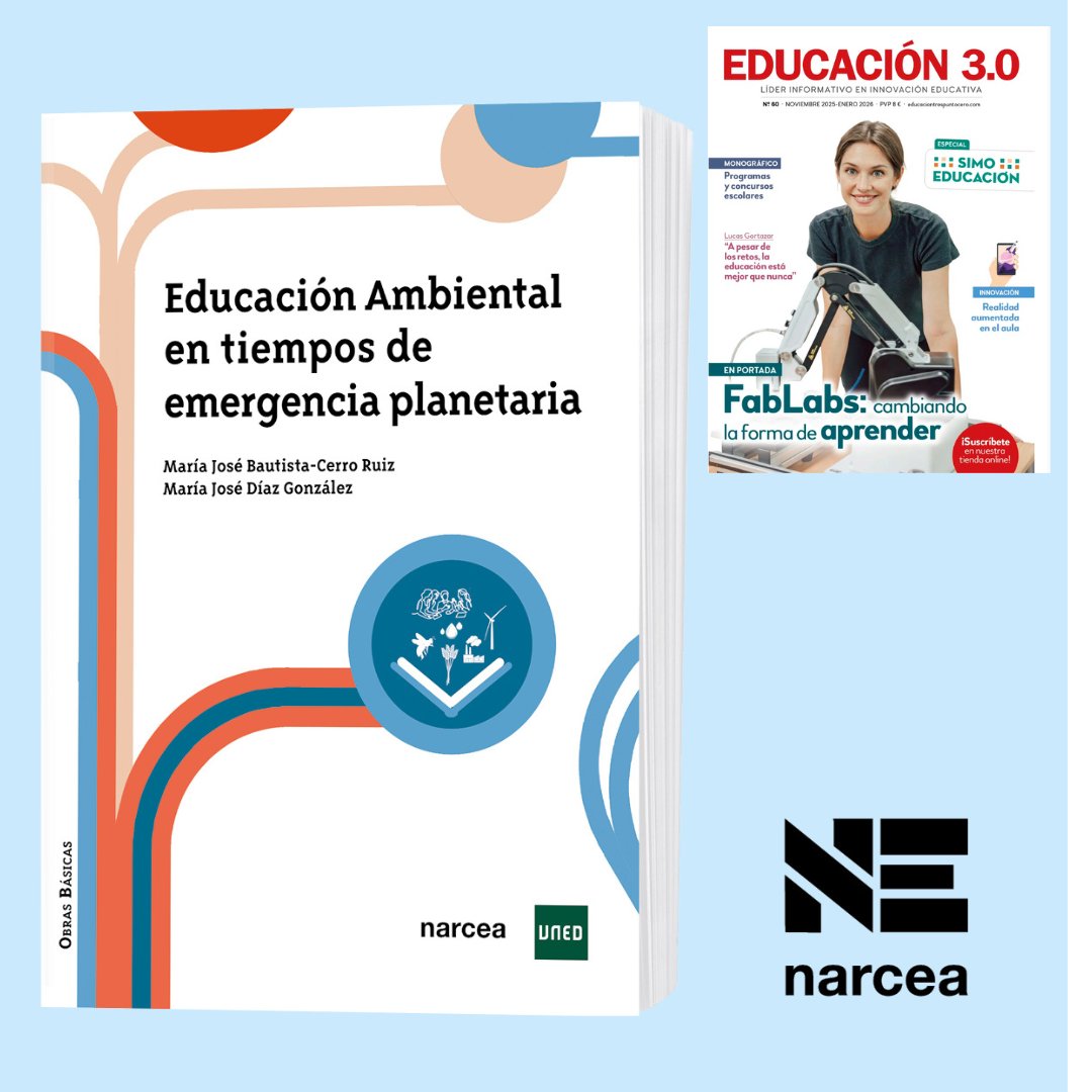 👏¡Muchas gracias a <a href="/educacion3_0/">EDUCACIÓN 3.0</a> por incluir una de nuestras últimas novedades editoriales en la sección de Libros de consulta del n.º 60 de su revista!

🔗Más info de nuestro título: narceaediciones.es/es/obras-basic… 

#educación #ambiental #revista #recomendación