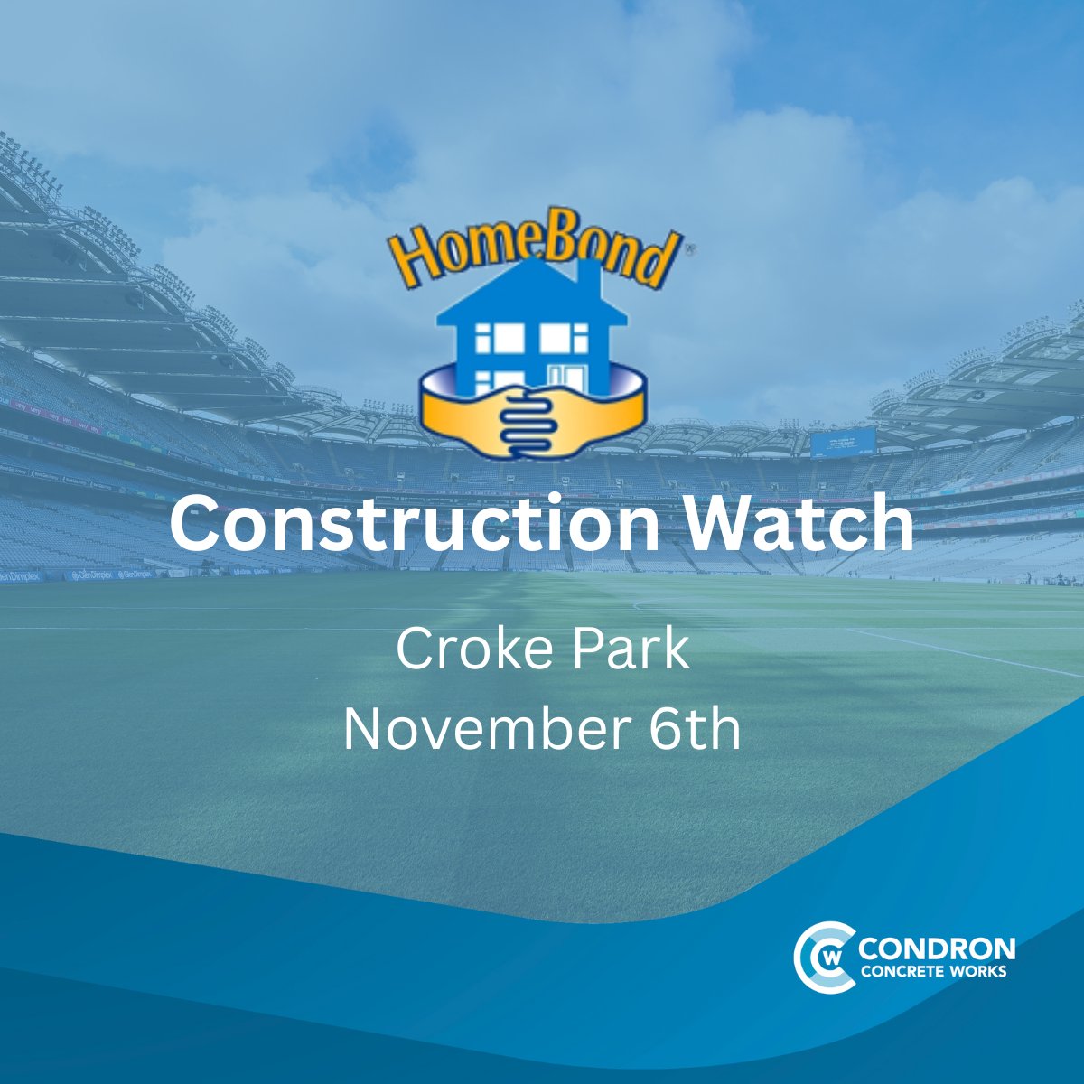We’re delighted to be attending and sponsoring this year’s <a href="/homebondtweets/">HomeBond</a> Construction Watch Conference, taking place on November 6th in Croke Park.
John Condron will be speaking at the event, sharing insights from our journey in sustainable manufacturing and product development