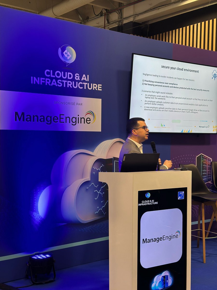 ManageEngineFra's tweet image. À peine quelques heures du Jour 1 du @CEE_Paris_  et déjà tant à partager ! 🌟 Entre conférences cloud et échanges inspirants avec les pros de l’IT, la journée démarre fort. Restez connectés : l’innovation ne fait que commencer !