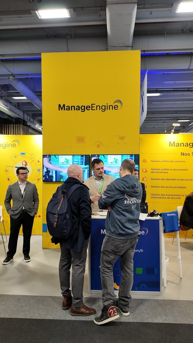 ManageEngineFra's tweet image. À peine quelques heures du Jour 1 du @CEE_Paris_  et déjà tant à partager ! 🌟 Entre conférences cloud et échanges inspirants avec les pros de l’IT, la journée démarre fort. Restez connectés : l’innovation ne fait que commencer !