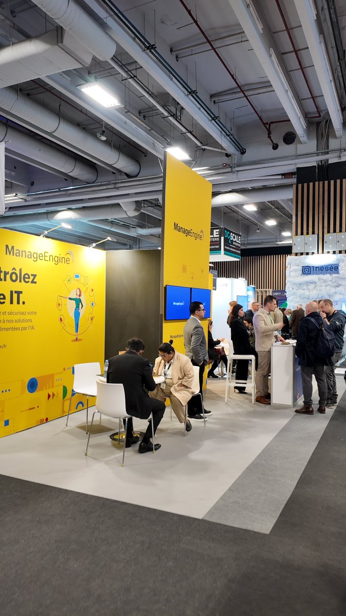 ManageEngineFra's tweet image. À peine quelques heures du Jour 1 du @CEE_Paris_  et déjà tant à partager ! 🌟 Entre conférences cloud et échanges inspirants avec les pros de l’IT, la journée démarre fort. Restez connectés : l’innovation ne fait que commencer !