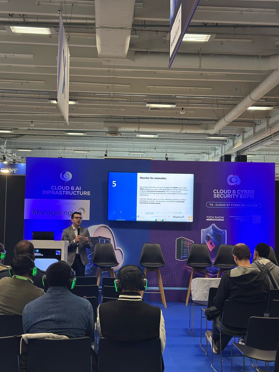 ManageEngineFra's tweet image. À peine quelques heures du Jour 1 du @CEE_Paris_  et déjà tant à partager ! 🌟 Entre conférences cloud et échanges inspirants avec les pros de l’IT, la journée démarre fort. Restez connectés : l’innovation ne fait que commencer !