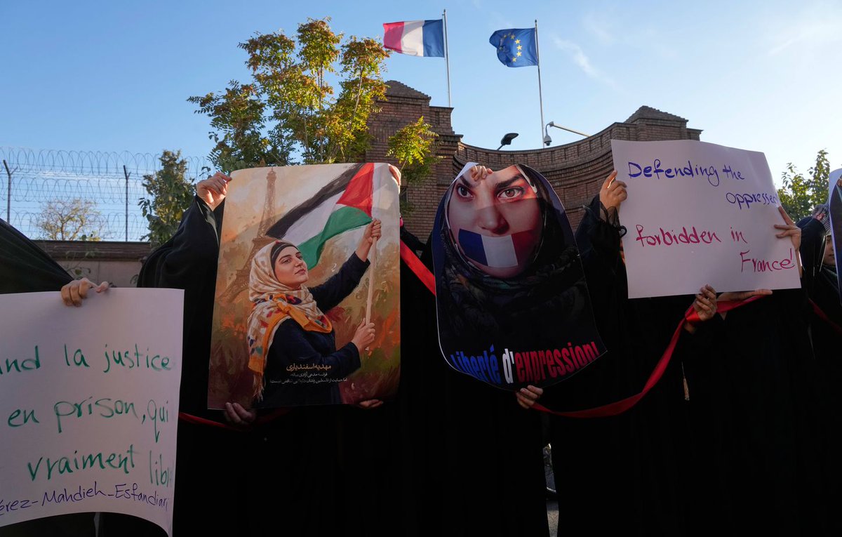 En parallèle de Cécile Kohler et Jacques Paris, l’Iranienne accusée d’apologie du terrorisme libérée par la France dlvr.it/TP52PT