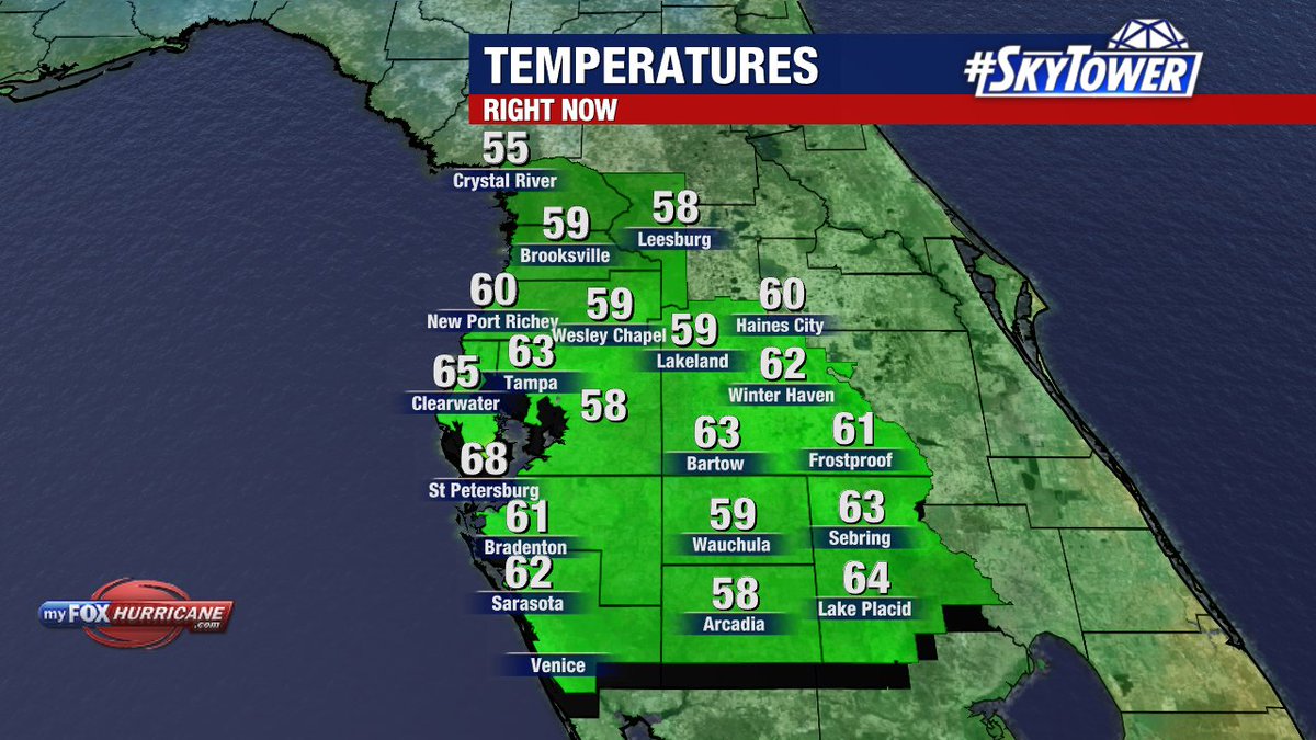 Good Morning! Here is a check of your 7am temperatures. Make it a great day!