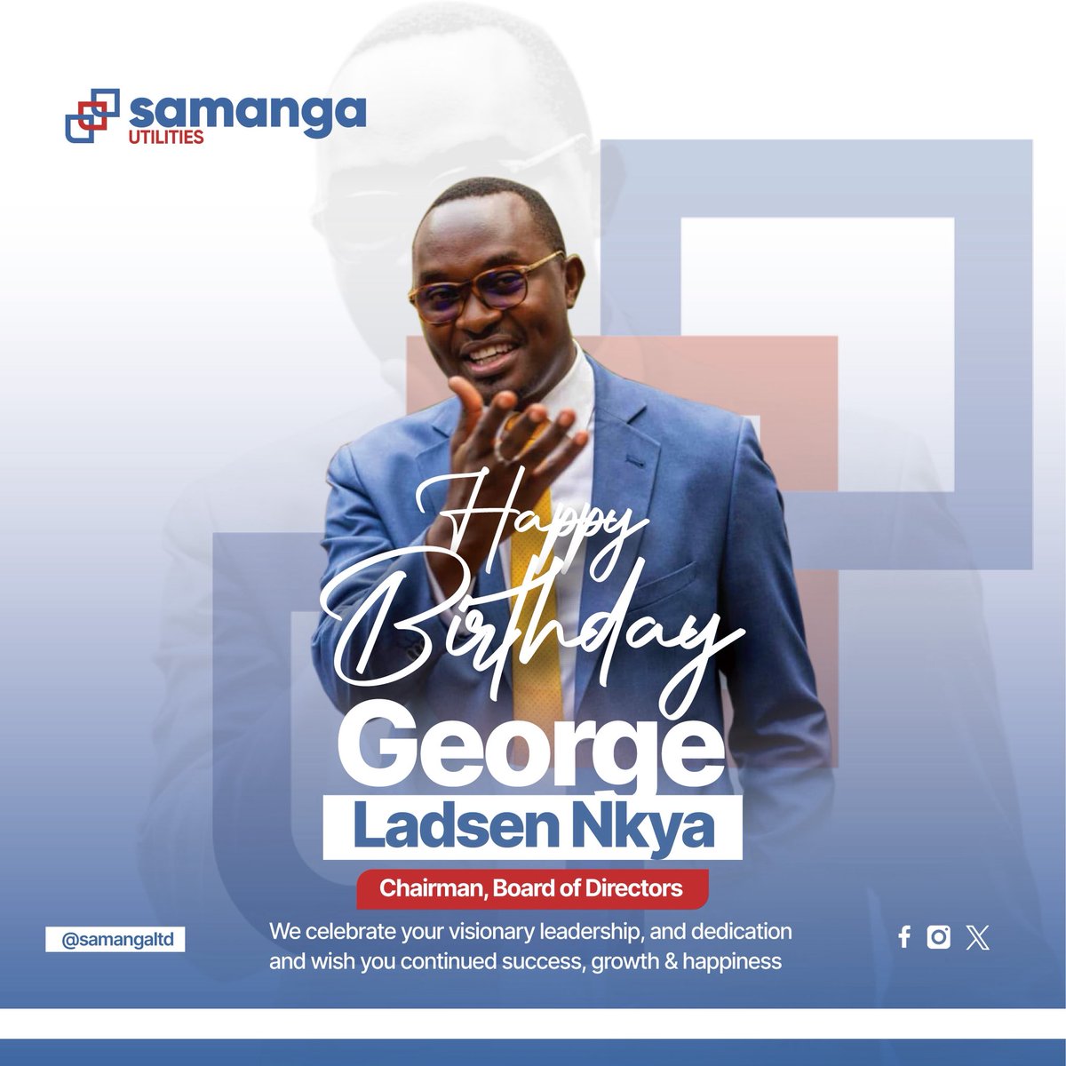 Happy Birthday to <a href="/nkyjojo/">George Ladsen Nkya</a>🎉 
Your leadership as our Chairman, Board of Directors keeps driving us through it all. 

We wish you a great year ahead.