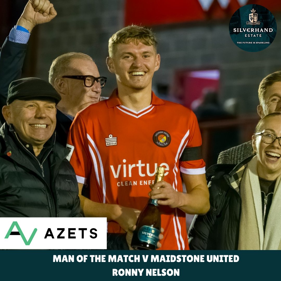 It’s back-to-back Silverhand Estate Man of the Match awards for Ronny Nelson, after being selected by our match sponsors, Azets.