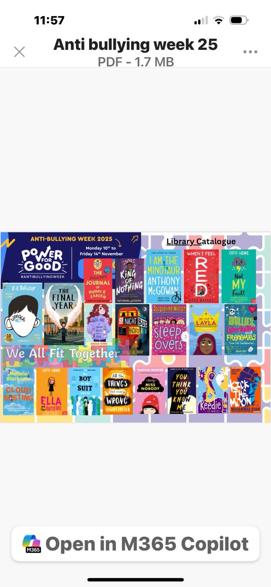 Recommended reading from the Library for Anti Bullying week #AntiBullying #Literacy