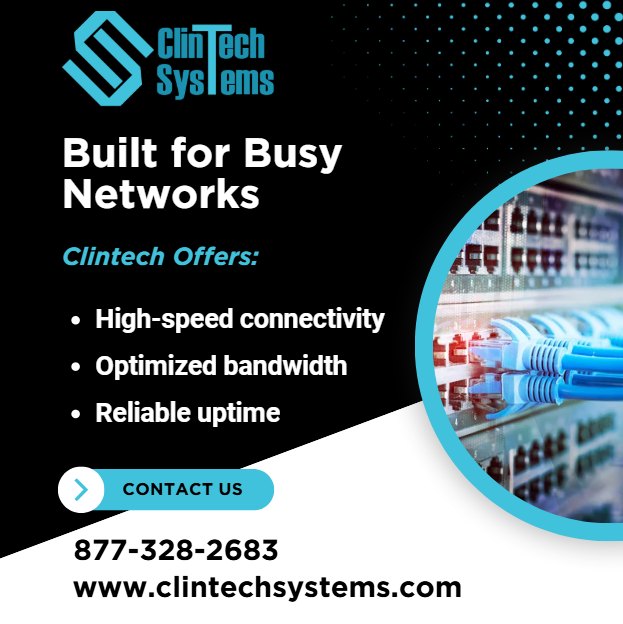 ClintechSystems's tweet image. Built for Busy Networks

Healthcare doesn’t slow down — neither should IT.

✔ High-speed connectivity
✔ Optimized bandwidth
✔ Reliable uptime

📞 877-328-2683
✉ info@clintechsystems.com
🌐 clintechsystems.com

#NetworkOptimization #HealthcareIT #ClinTechSystems