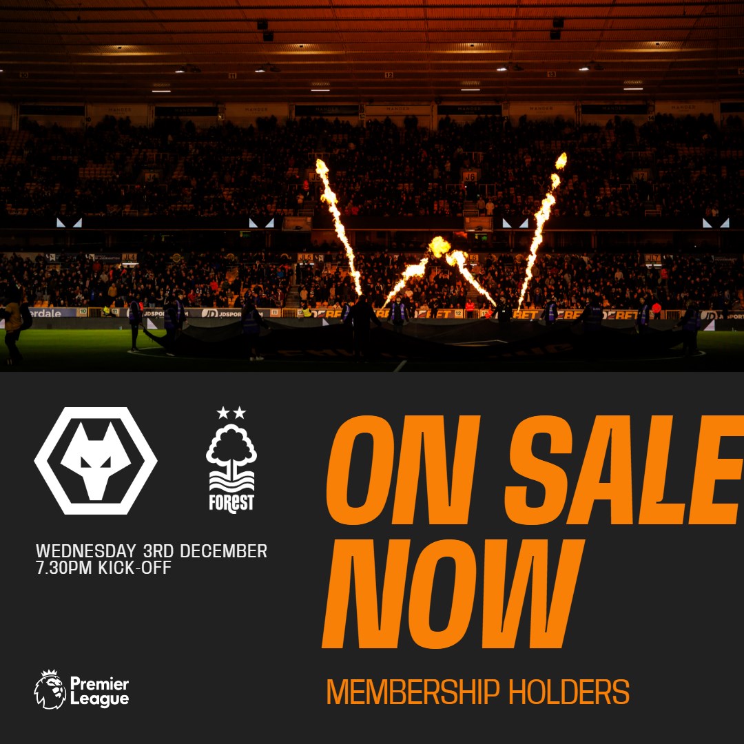 WolvesHelp's tweet image. Tickets for our home @premierleague fixture against @NFFC are now available to all Membership holders 🎫
