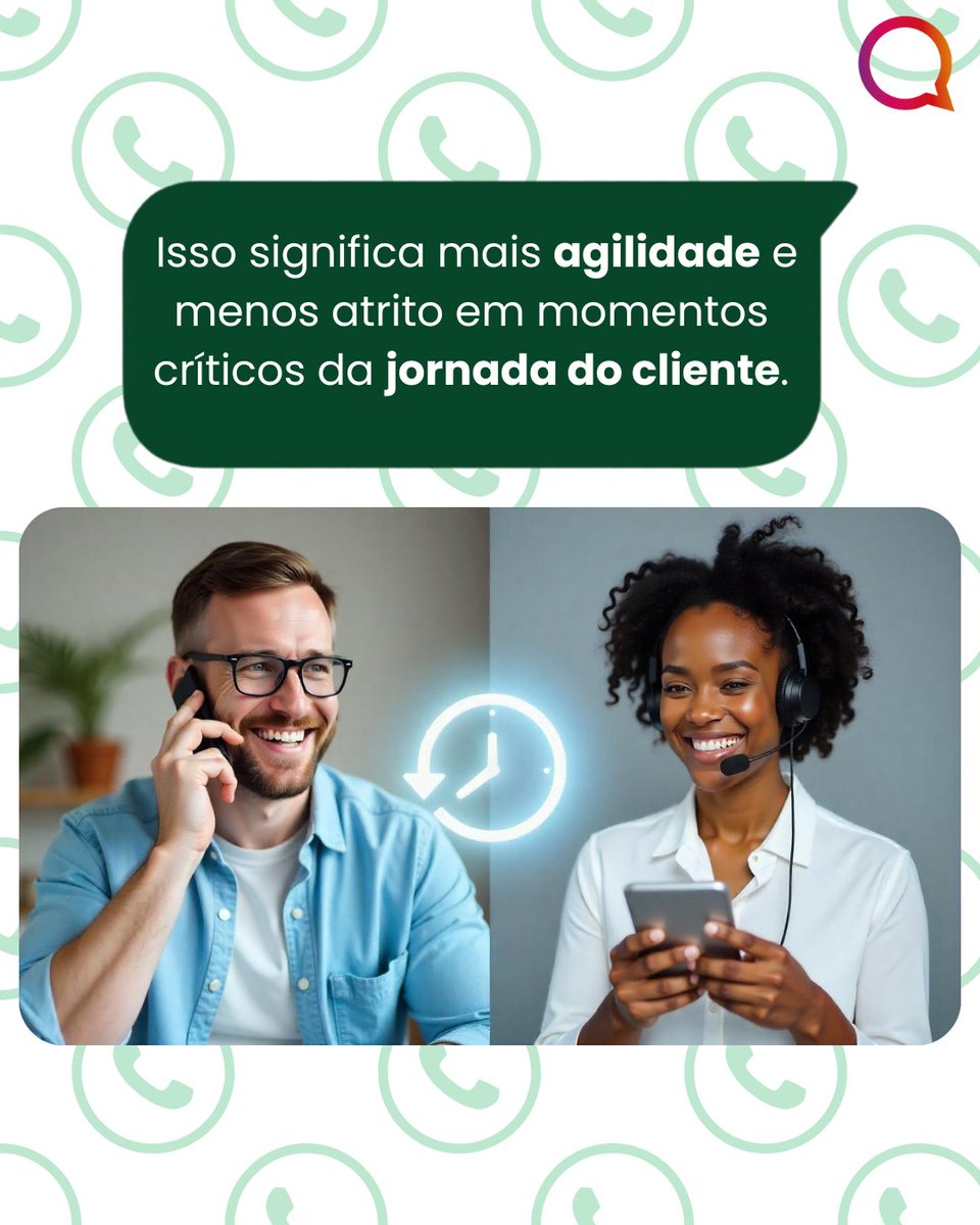 Matrix__go's tweet image. Chamada de Voz no WhatsApp: menos atrito, mais conversão!
📞 Fale com nosso time e entenda como usar as Chamadas de Voz no WhatsApp para vender mais e atender melhor:
0800 604 5555 | hubs.ly/Q03NLGFF0

#WhatsAppAPI #MetaBusinessPartner #Automação #WhatsAppBusiness