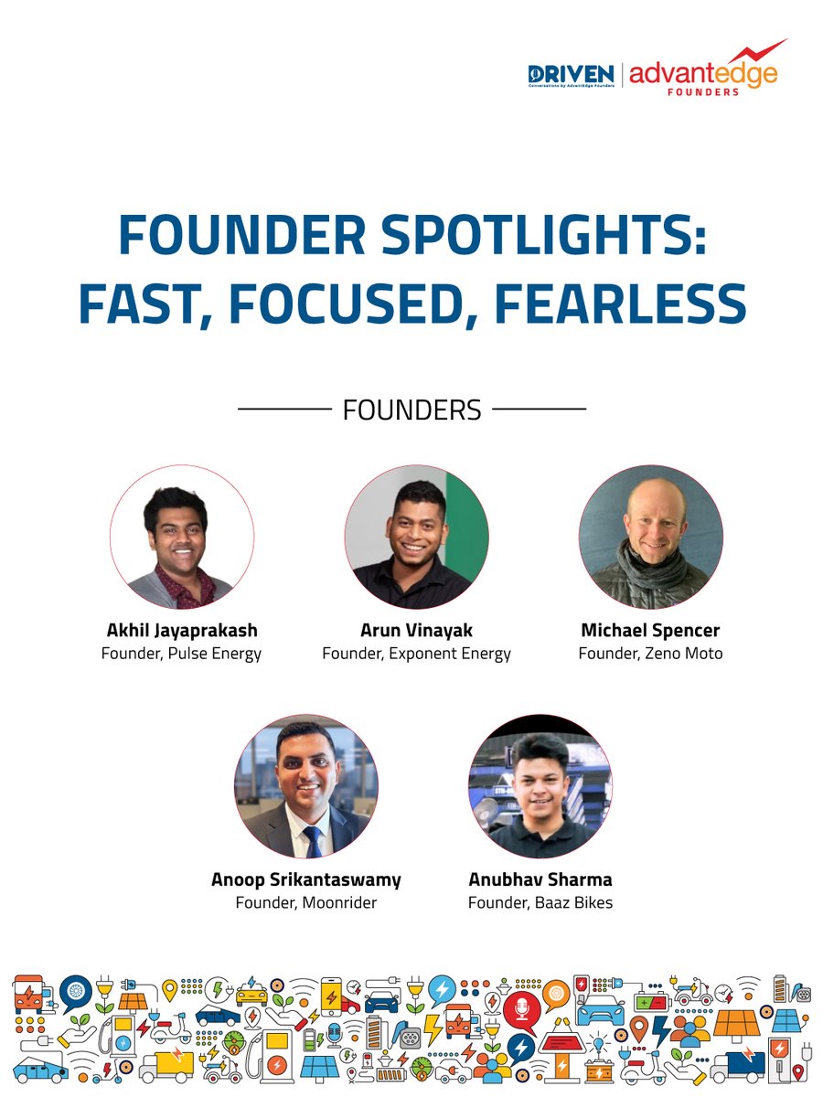 advantEdge_vc's tweet image. Every founder has a story – and some can tell it in under 7 minutes!

The &apos;PechaKucha&apos; session at our Annual Summit will spotlight founders from across the AdvantEdge portfolio to present their innovations, insights, and impact stories on India’s mobility revolution.