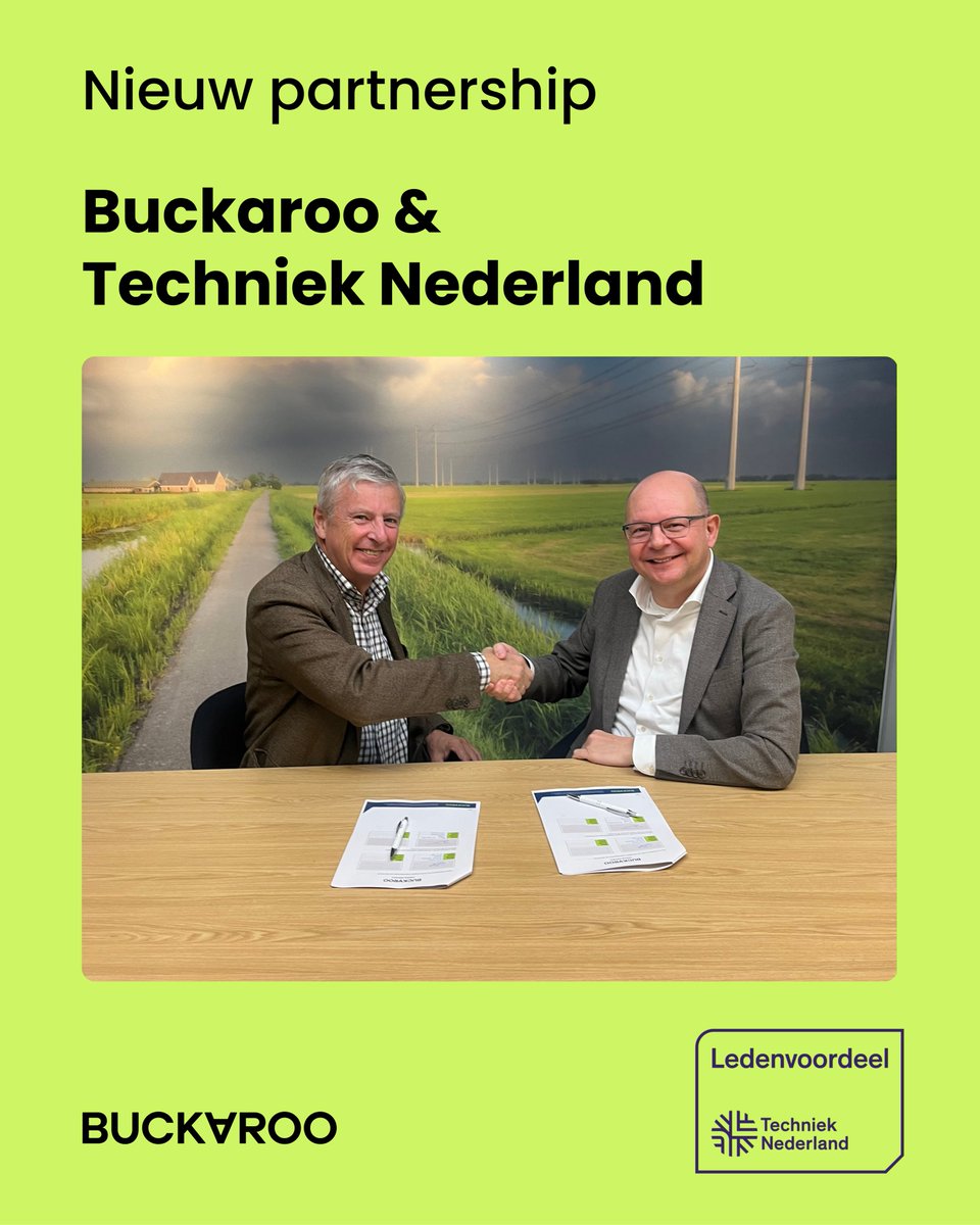 We zijn een samenwerking gestart met Techniek Nederland in Woerden 📣
 
De ondernemersvereniging voor technische dienstverleners, installatiebedrijven en de elektrotechnische detailhandel en reparatie 🔧
 
Lees hier meer: buckaroo.nl/nieuws/buckaro…
 
#Partnership #Buckaroo #POS