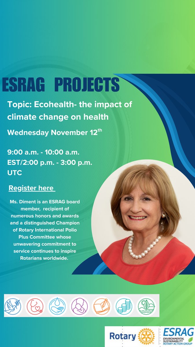 GoESRAG's tweet image. Join us on the 12 th of November as we discuss the impact of  climate change and health with Judith Dimenth 

register here: esrag.zoom.us/meeting/regist…