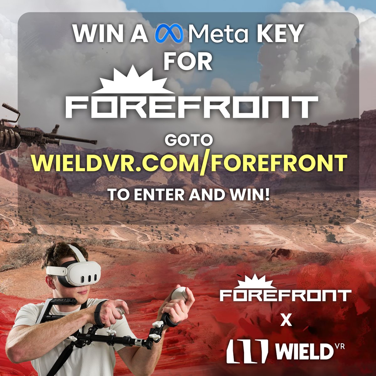 WieldVR's tweet image. We're celebrating the launch of Forefront into Early Access by our friends at @trianglefactory (The team behind @BreachersVR ) by giving away Meta Quest keys for their epic new VR shooter!

👉 Enter at wieldvr.com/forefront for your chance to win!