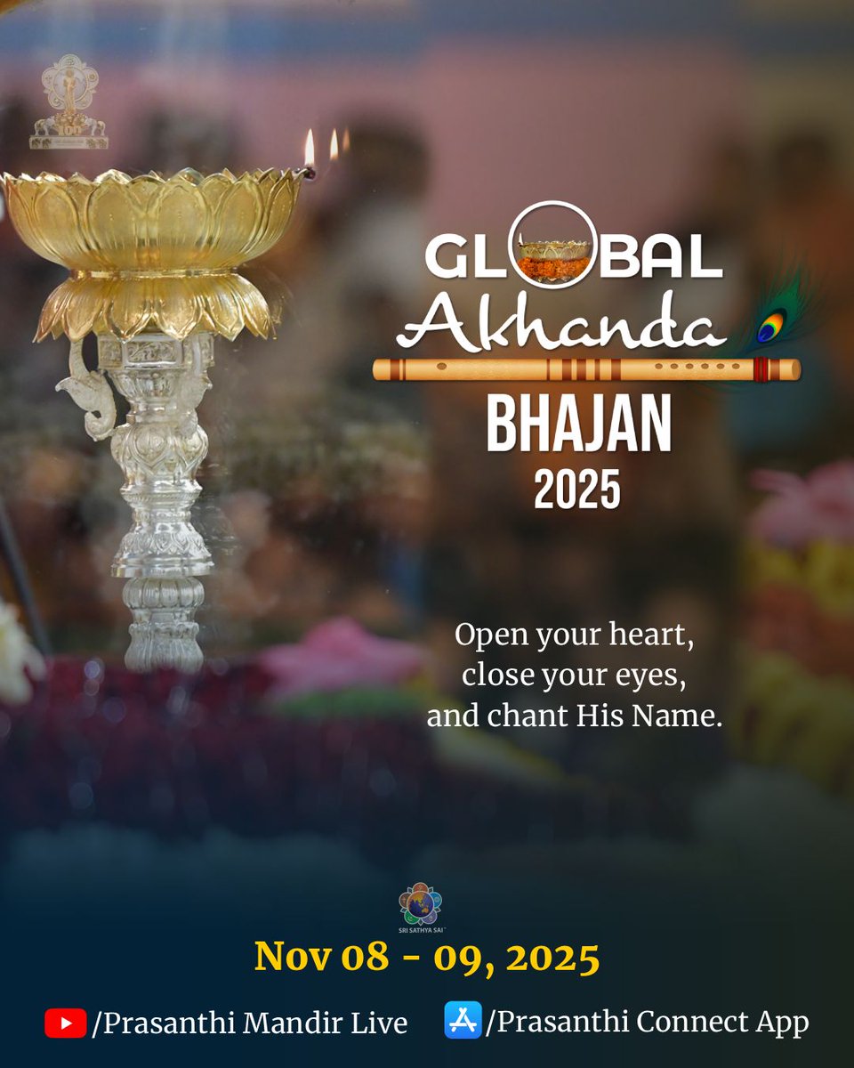 #SriSathyaSai #GAB2025
#GlobalAkhandaBhajan
