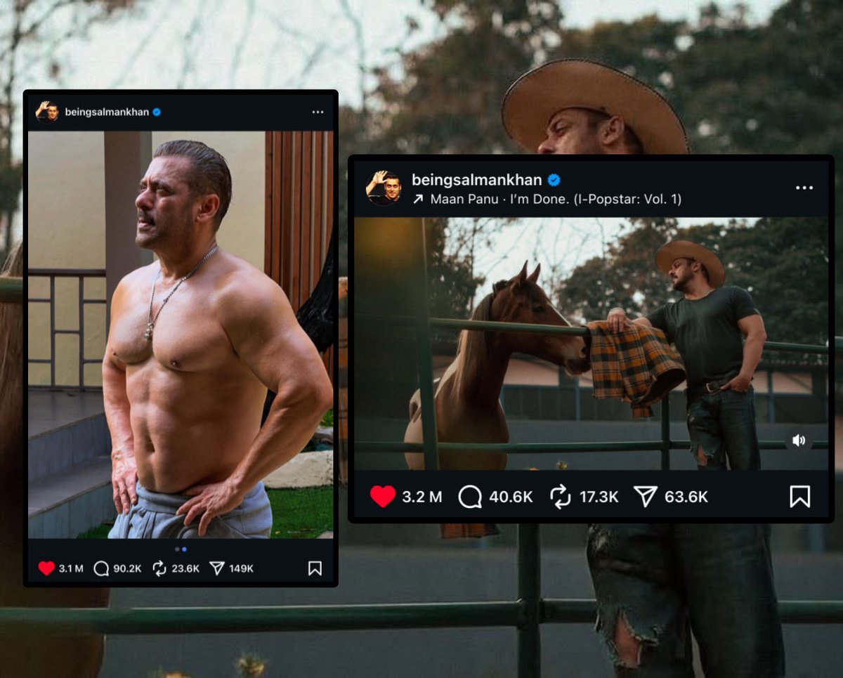 2 posts with 3.1M+ likes🔥 #SalmanKhan #BattleOfGalwan