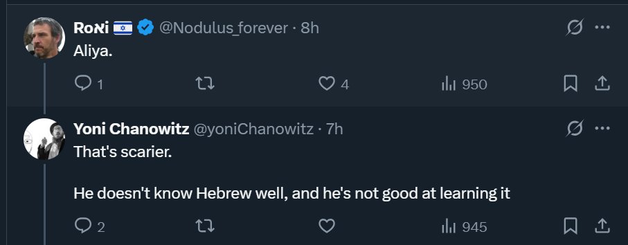 lmao somehow Mamdani is terrible for these guys but going to Israel is even scarier