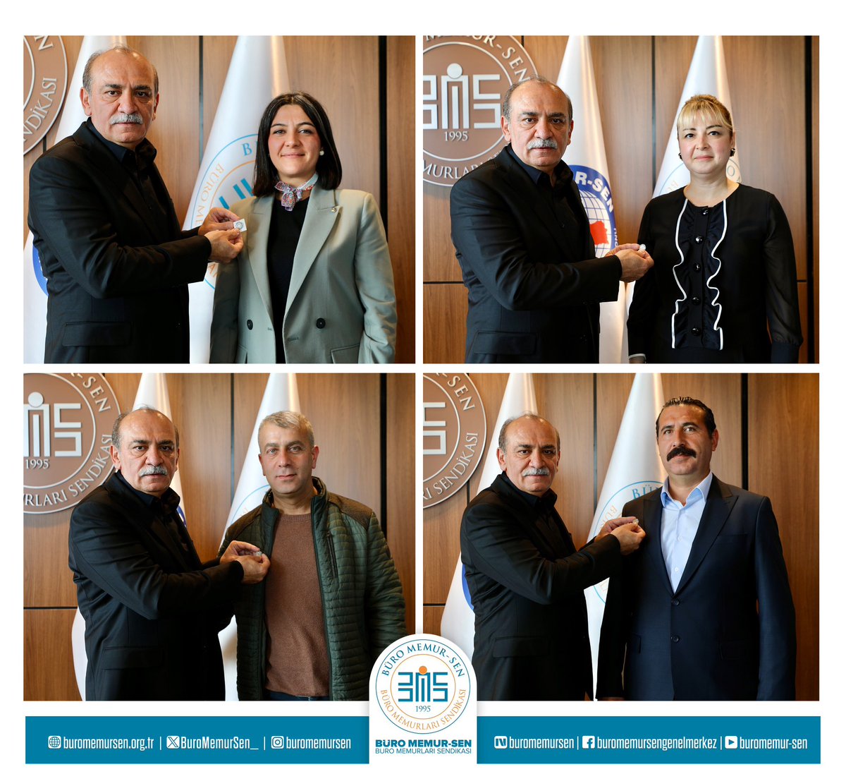 Ankara 13 No’lu Şube Başkanımız Mevlüt Çağlar, Şube Yönetim Kurulu Üyelerimiz ve Kadın Komisyonu Üyelerimizi genel merkezimizde misafir ettik.  

Genel Başkan Yardımcımız Cemal Üstün’ün de katılımıyla gerçekleşen görüşmede; şubemizin sahadaki çalışmaları hakkında