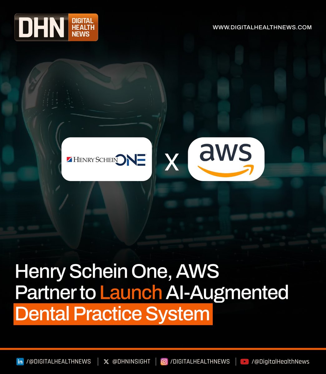 𝐇𝐞𝐧𝐫𝐲 𝐒𝐜𝐡𝐞𝐢𝐧 𝐎𝐧𝐞, 𝐀𝐖𝐒 𝐏𝐚𝐫𝐭𝐧𝐞𝐫 𝐭𝐨 𝐋𝐚𝐮𝐧𝐜𝐡 𝐀𝐈-𝐀𝐮𝐠𝐦𝐞𝐧𝐭𝐞𝐝 𝐃𝐞𝐧𝐭𝐚𝐥 𝐏𝐫𝐚𝐜𝐭𝐢𝐜𝐞 𝐒𝐲𝐬𝐭𝐞𝐦

Henry Schein One has partnered with Amazon Web Services (AWS) to launch an AI-augmented dental practice management system, redefining how