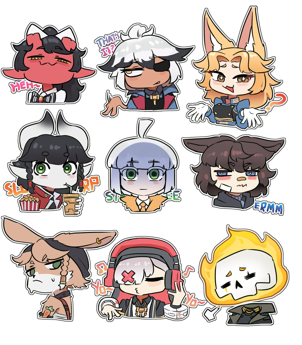 [OC] made some sticker for funsie