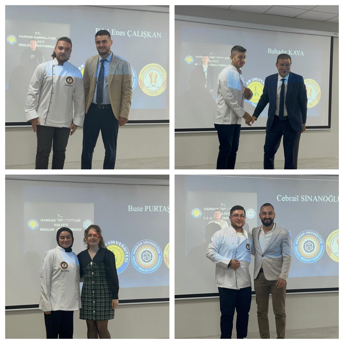 HalfetiMYO's tweet photo. Harran Üniversitesi Halfeti Meslek Yüksekokulumuz tarafından düzenlenen “Aşçılık Programı Üniforma Giyme Töreni” Rektör Yardımcımız Prof. Dr. Cenap CEVHERİ’nin katılımıyla gerçekleştirildi. https://t.co/QT475dKtOr