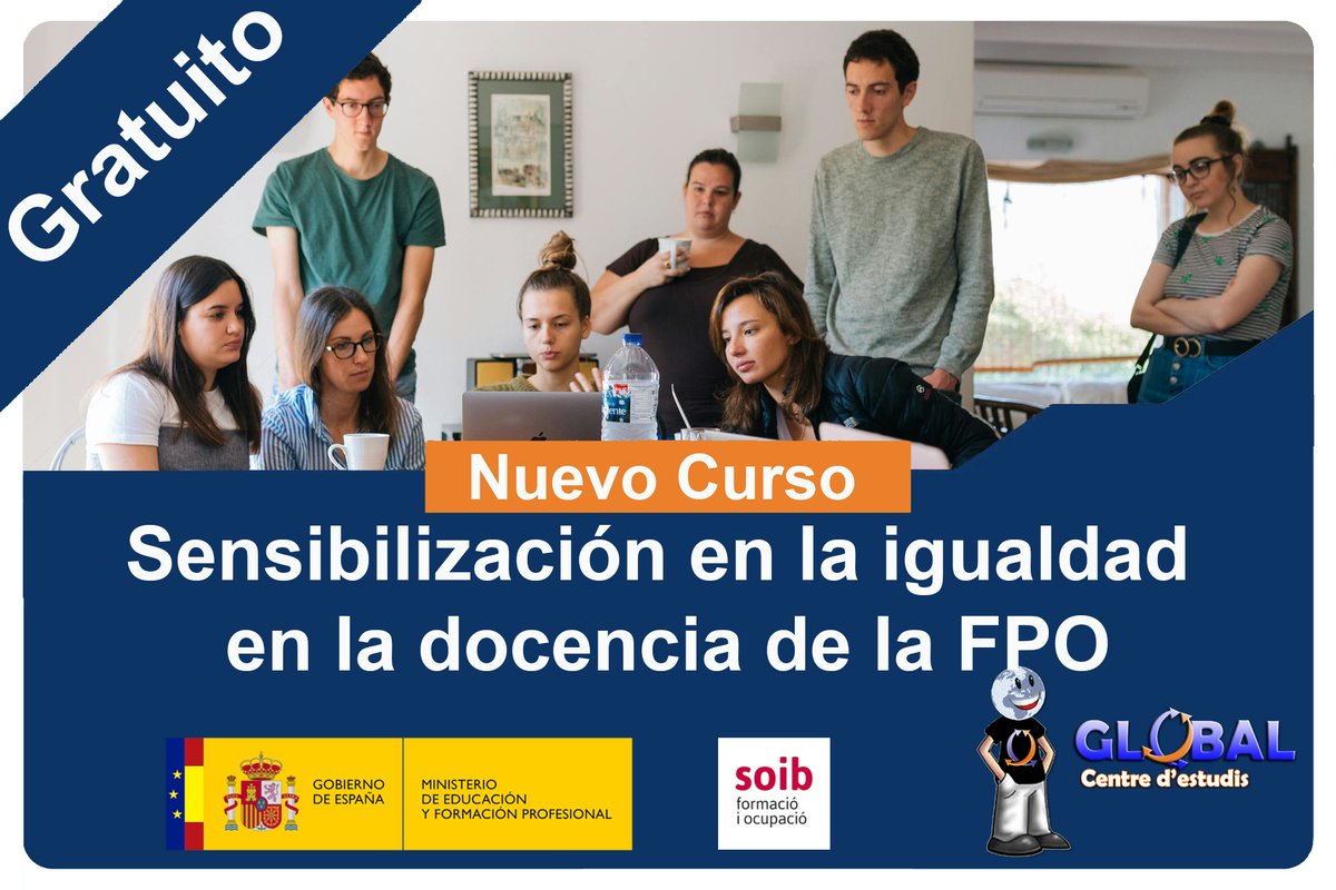GlobalManacor1's tweet photo. GRATUITO
Sensibilización en la igualdad efectiva entre mujeres y hombres para la docencia de la FPO
Inicio: 25/11/2025
Horario martes, jueves y viernes de 15:30 a 19:30 horas.
Más Información:
https://t.co/sYJFHrc9OE https://t.co/EW5cJEImPq