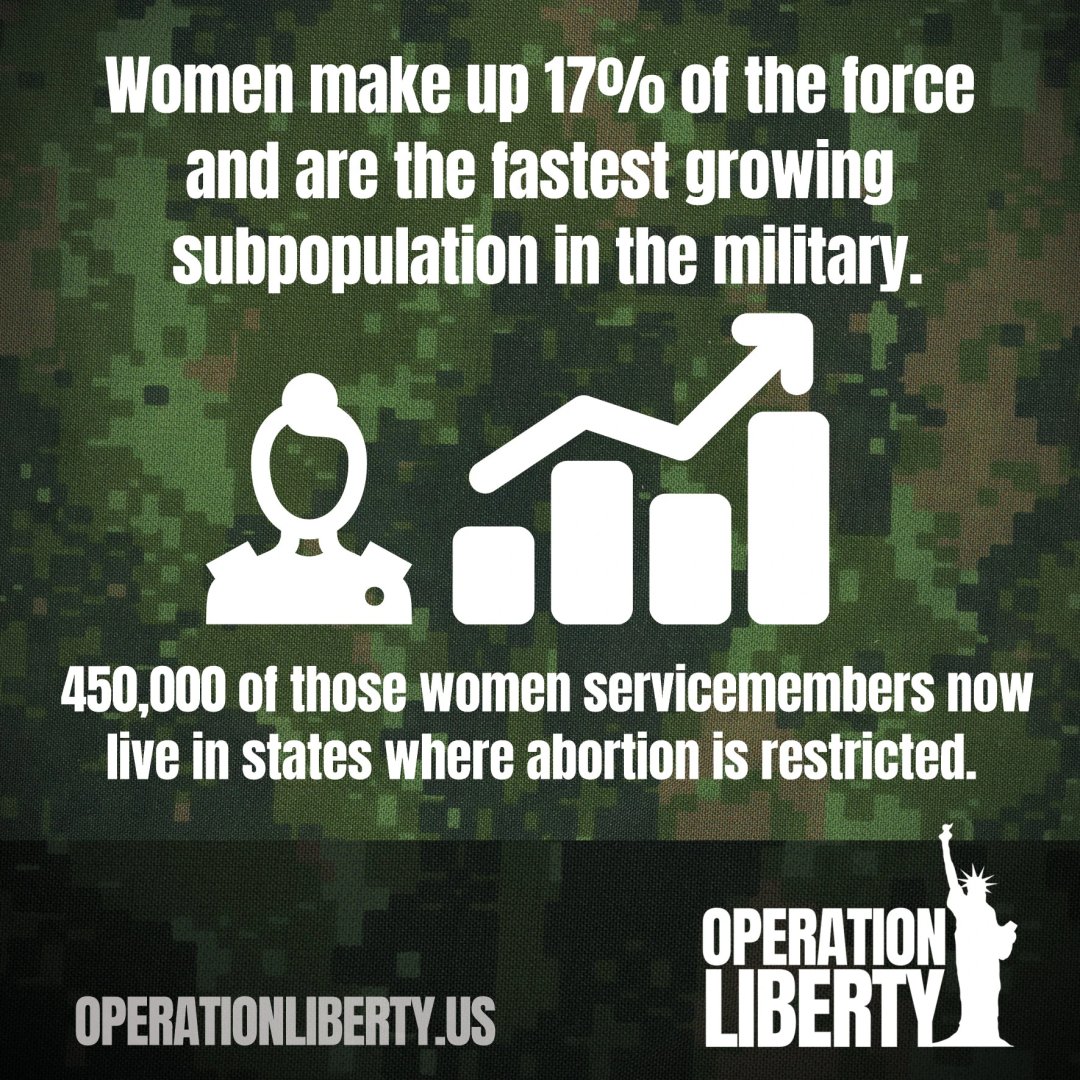 OpLibertyUS's tweet photo. 🗽Women are the fastest growing group in the military. They deserve better. Support #OperationLiberty and join the fight to defend our rights at https://t.co/kNLpLkzJhs🗽 https://t.co/pN7QRhKAKx