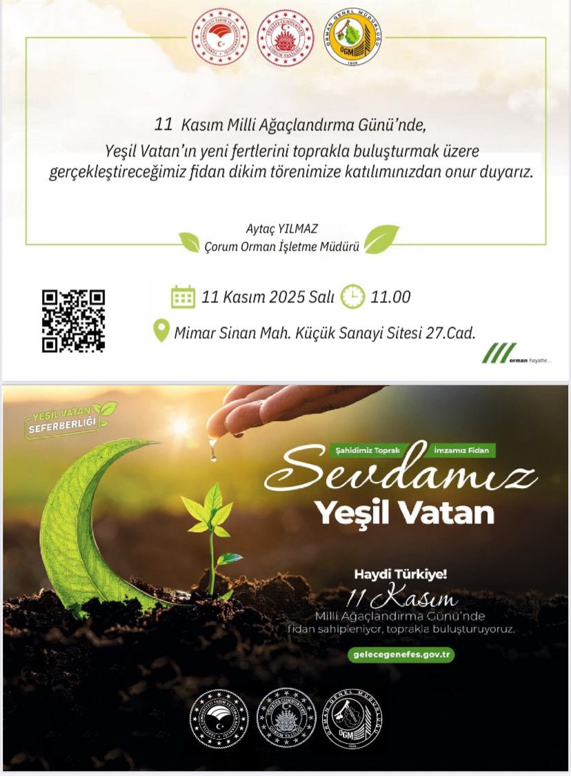 Çorum Orman İşletme Müdürlüğü tweet media