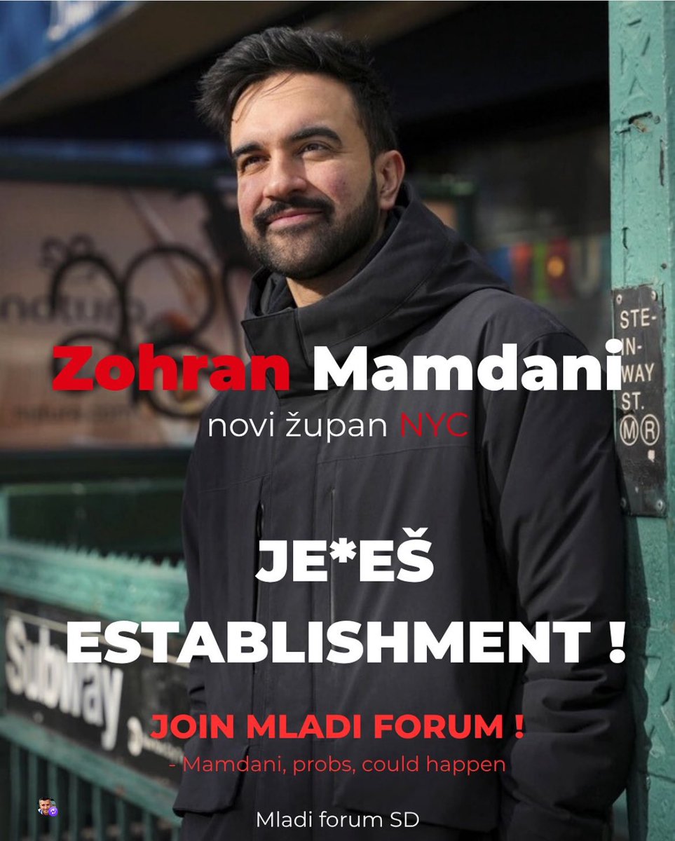 “Je*eš establishment” tvita podmladek <a href="/strankaSD/">Socialni demokrati</a> - stranke vladajoče koalicije. Povedano drugače, stranke establishmenta.

Ergo… je*eš <a href="/strankaSD/">Socialni demokrati</a>?