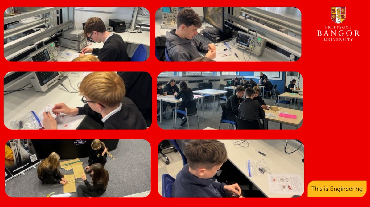 BangorCSEE's tweet photo. ๐ A huge welcome to Ysgol Botwnnog!
Theyโve joined us today for a fun-filled day of hands-on STEM workshops as we celebrate #NationalEngineeringDay! ๐ง๐ง ๐ก
#STEM #Engineering #Inspiration #ThisisEngineering #FutureEngineers https://t.co/x0XDZWuHXa