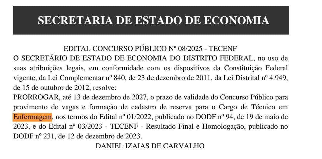 VITÓRIA DOS TÉCNICOS EM ENFERMAGEM! 

O concurso foi prorrogado até 2027! 

Parabéns a todos os aprovados. Agora é hora de cobrar as NOMEAÇÕES e garantir que cada aprovado possa fortalecer o SUS com seu trabalho e dedicação.

A luta continua e juntos somos mais fortes! ✊