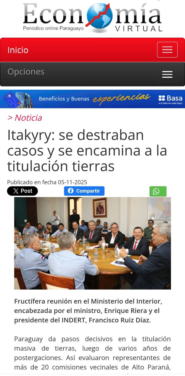 Itakyry: se destraban casos y se encamina a la titulación tierras economiavirtual.com.py/web/pagina-gen… vía @economiaVPy