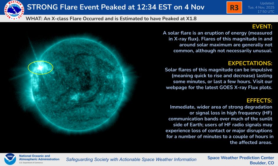 With a Supermoon, King Tides, and X-class solar flares, the skies above are having an active week. NWS's Space Weather Prediction Center monitors solar activity and provides advanced warning of any earth-directed impacts.

swpc.noaa.gov