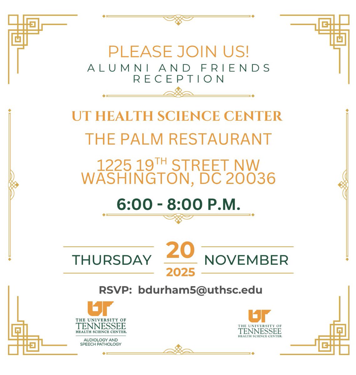 If you are attending the ASHA Convention in a few weeks, we would love to have you join us and catch up with UT ASP alumni and friends.
