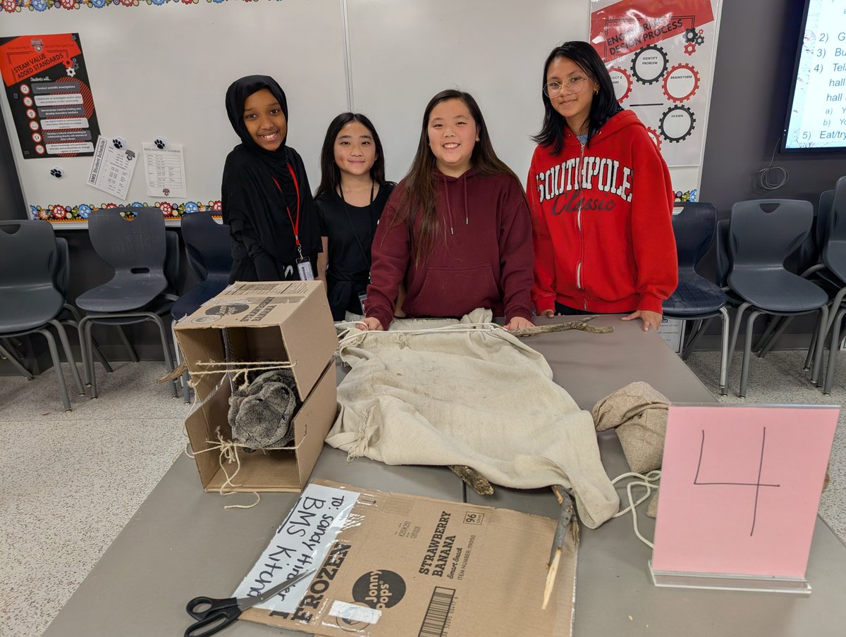 bmssteam's tweet image. Students in MN studies are bringing history to life!  They’ve been learning about the Dakota people and used their engineering skills to design and build their own travois and baby carriers, just like the Dakota did long ago. 
#bmssteambulldogs #MNStudies #EngineeringInAction