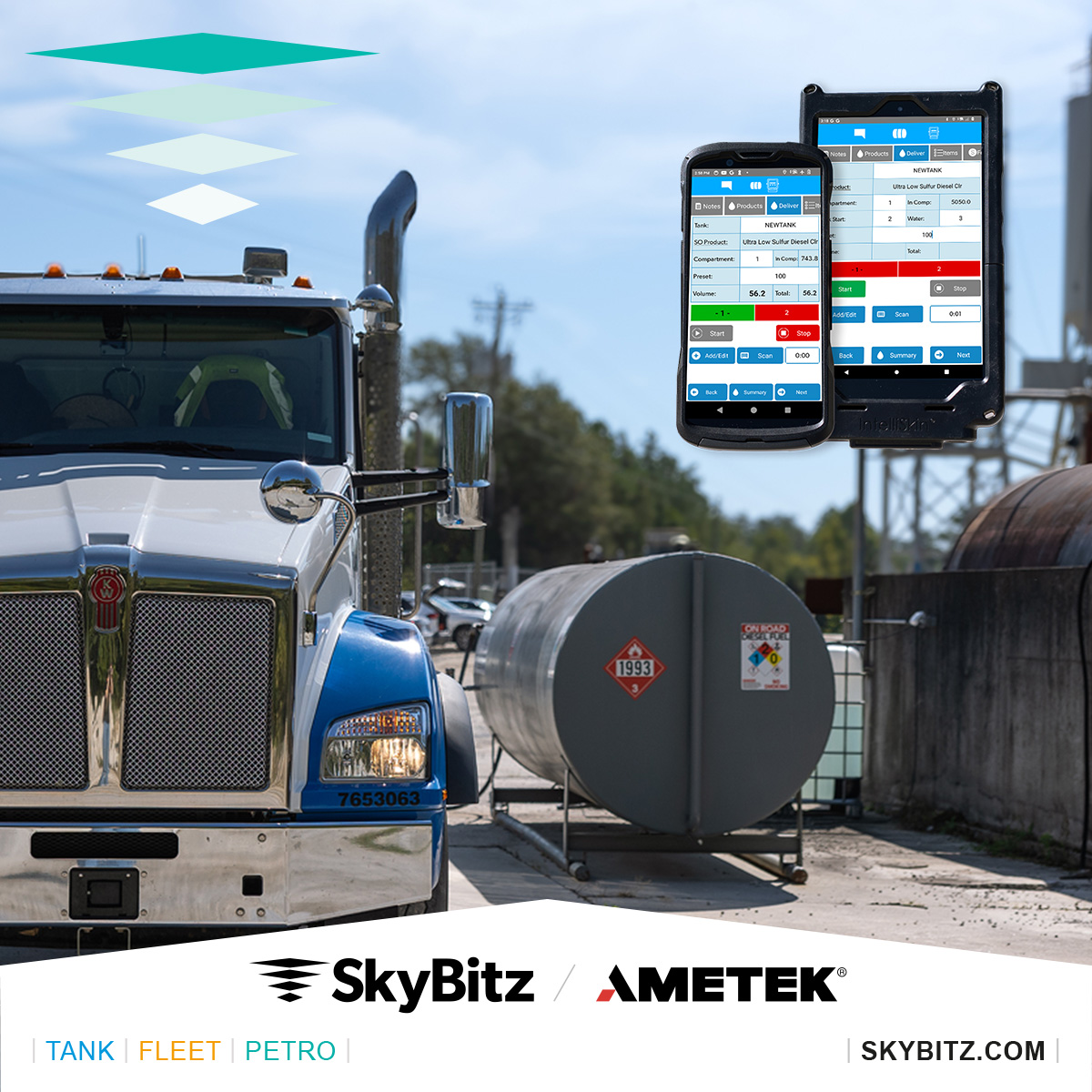SkyBitz's tweet image. 🚚 Tired of manual billing? SkyBitz Petroleum Logistics Solutions boosts  our customer&apos;s efficiency with optimized dispatch and real-time tracking. Explore more here 🔗 ow.ly/gukn50Xj9GV #SkyBitz #PetroleumLogistics #LogisticsManagement