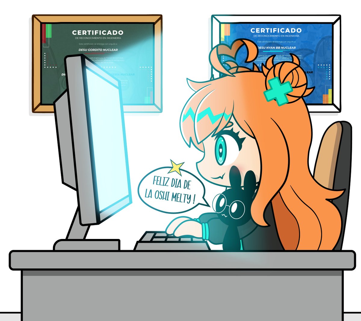 Feliz día <a href="/BabyMeltdown02/">BabyMeltdown ☢️🍼 | ♡ COMMS: OPEN</a> ! llegué tarde al oshi day pero no quería dejarlo pasar sin decirte cuánto admiro todo lo que haces 💚 Me inspiras demasiado y me motivas a mejorar cada día