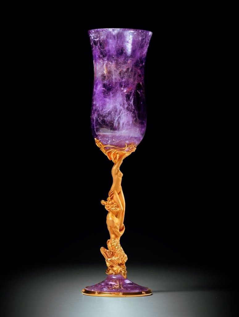 Spanish amethyst gold-mounted cup, Madrid.