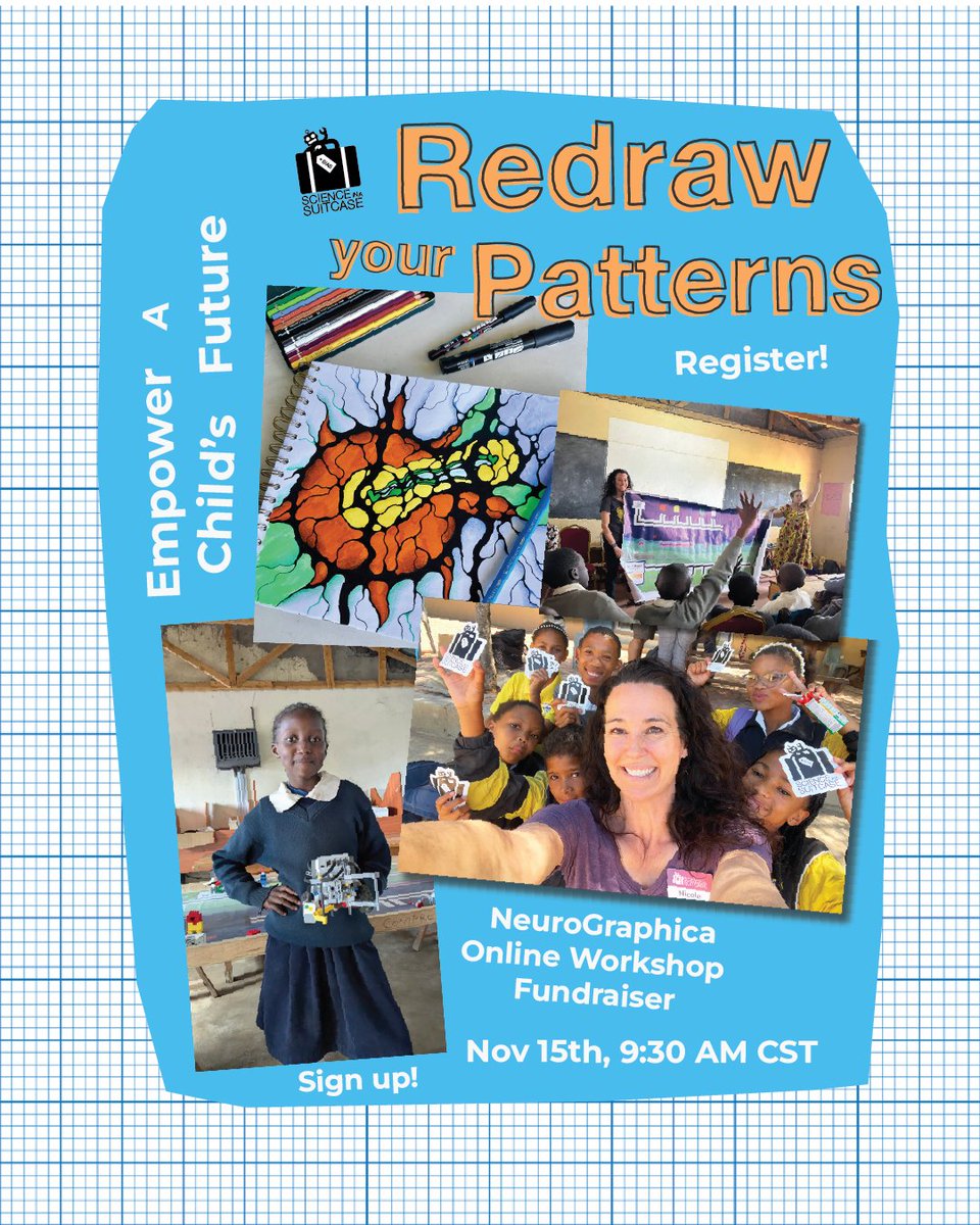 sciencesuitcase's tweet photo. 🌱 Rooted in Gratitude: Creative Workshop

Nov 15 | 9:30–12:30 CST | Zoom

Slow down, create, &amp; reconnect with gratitude using NeuroGraphica® — a fun, neuroscience-based drawing process. No art skills needed!

👉 Register here: https://t.co/zYFxSmwHM9 https://t.co/J75sdLq73R