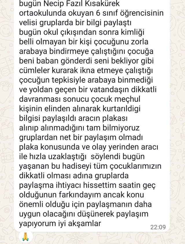 🚨 Etimesgut’ta korkutan iddia!👇🏻👇🏻