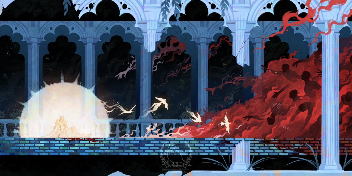 LilBluuBird's tweet image. The Poor Lost Souls ✨💙 had a lot of fun with this one!
#dnd #dndoc #originalcharacter #oc #illustration