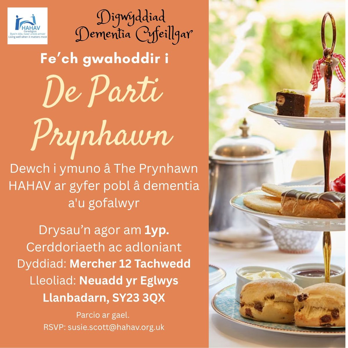 🧠💜 Oeddech chi’n gwybod?
Mae <a href="/_HAHAV_/">HAHAV Hospice at Home Ceredigion</a>  Ceredigion yn rhedeg Caffi Dementia am ddim i bobl sy’n byw gyda dementia a’u gofalwyr.
📅 Dewch i'n digwyddiad codi arian ar 12 Tachwedd am baned a chacen🍰 (mynediad £5) i gefnogi’r grŵp gwych hyn 💕
#HAHAVCeredigion #CaffiCofion