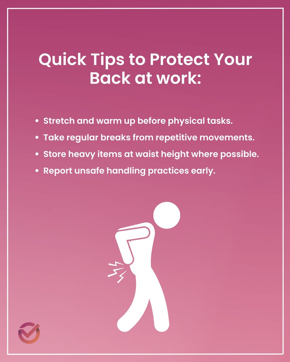 SVC_Solutions's tweet image. Manual handling mistakes cause injuries and downtime.

Show the wrong vs right way and explain why it matters 💪 

Small changes, big impact. 

#WorkplaceSafety #TrainingTips #HealthAndSafety