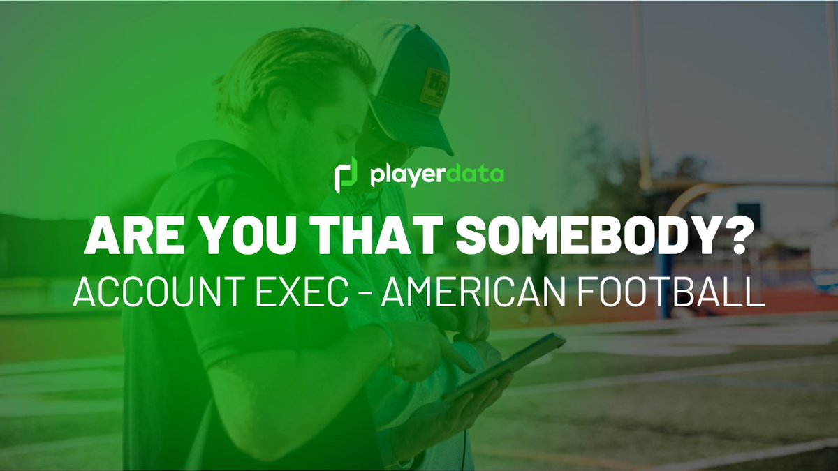 PlayerData's tweet image. 🚨 WE’RE HIRING🚨

We’re looking to add an Account Executive focused on 🏈. You’ll join a dedicated sales team helping bring performance tech to HS and college programs across the USA. See the link below for more info. ⬇️⬇️⬇️

playerdata.bamboohr.com/careers/43 #SportsBiz