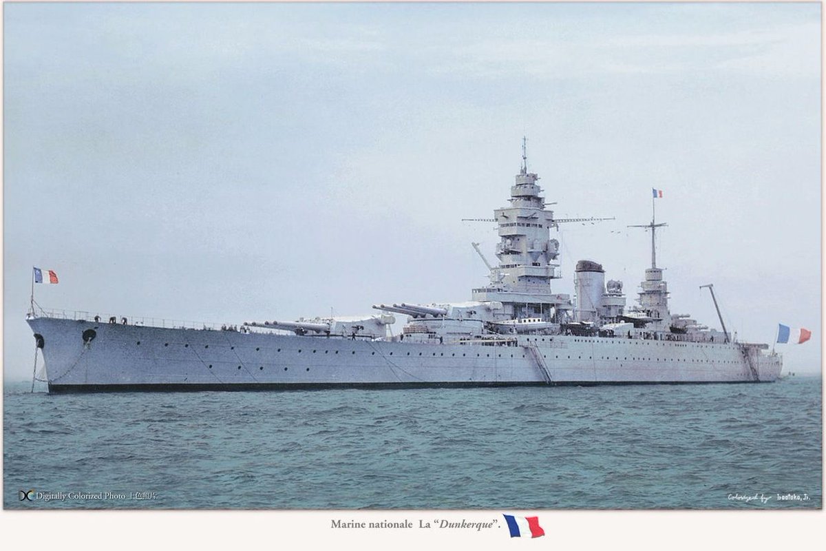 Je participe ! Pour ma machine préférée, je suis fan des bâtiments de l'entre deux guerres, je retiendrai le super Dunkerque pour cette fois :D