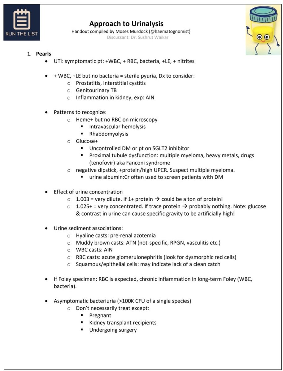 Approach to Urinalysis. 

runthelistpodcast.com