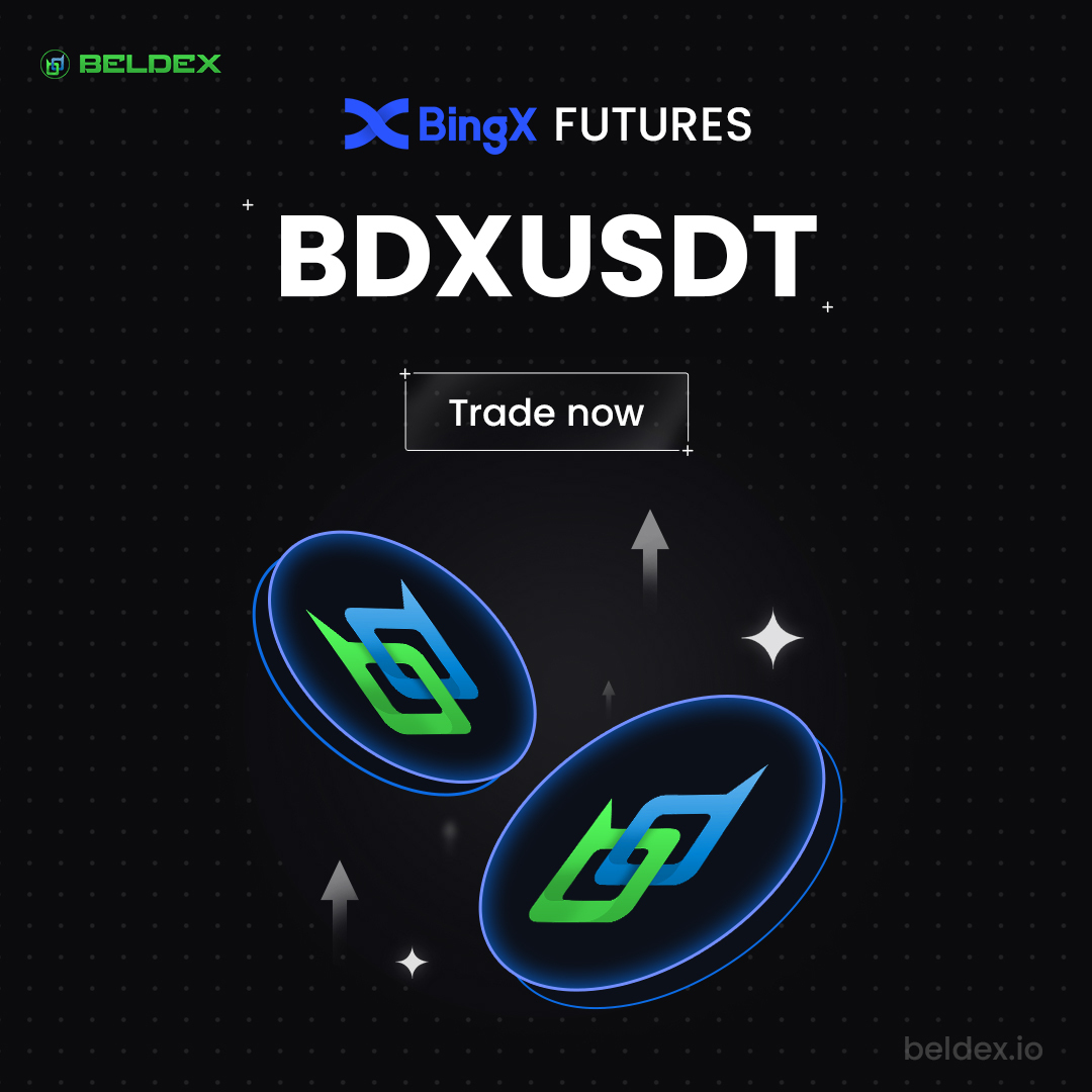 BeldexCoin's tweet photo. $BDX Futures Listing is Live on @BingXListingTrade 

Trade Now - https://t.co/23kQNaMwNJ https://t.co/3ZkbssSm6c