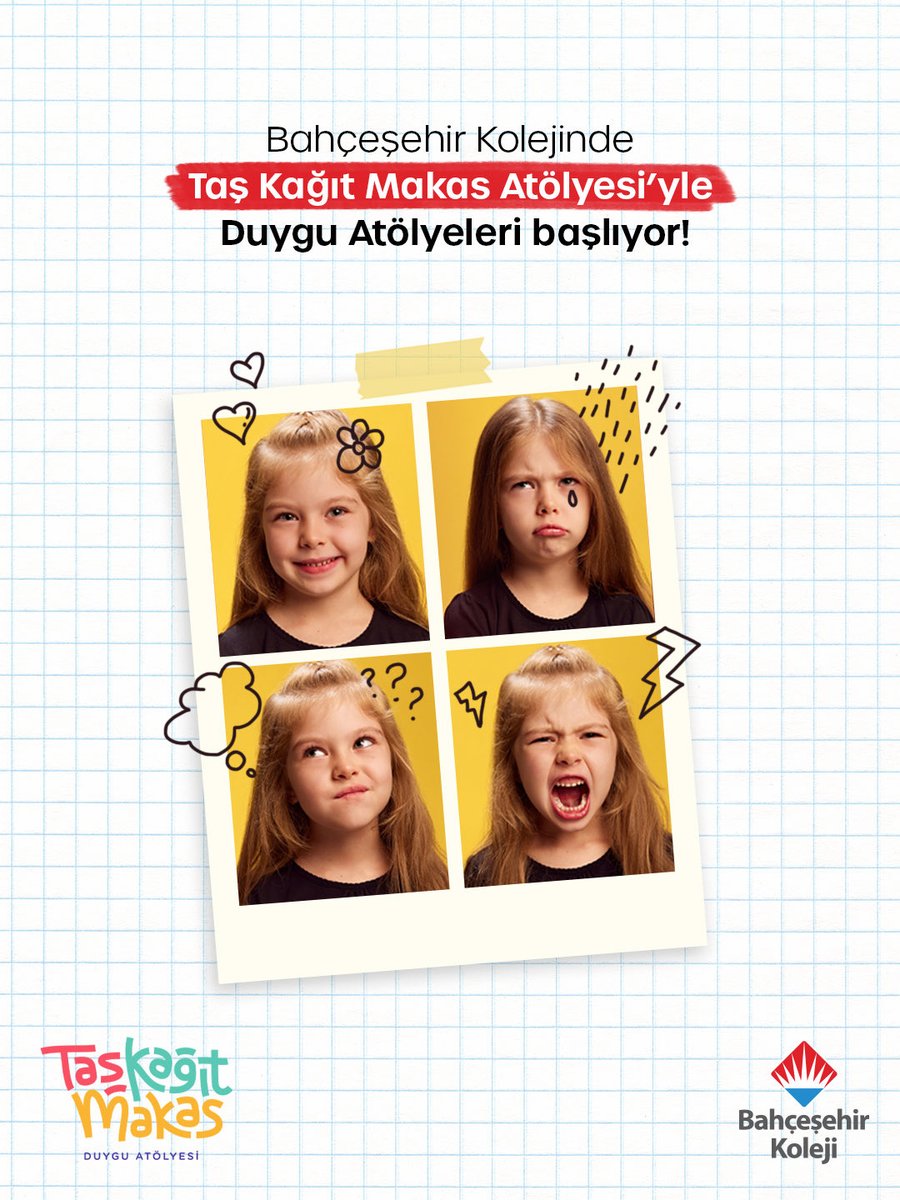 Taş Kağıt Makas Atölyesi Başlıyor! 💫

Taş Kağıt Makas Atölyesi iş birliğiyle gerçekleşen Duygu Atölyeleri, çocuklara ve ebeveynlere duygularını tanıma ve sağlıklı iletişim kurma becerileri kazandırıyor.

4-6, 7-10 ve 10-12 yaş aralığındaki öğrencilerimizin katılabileceği bu